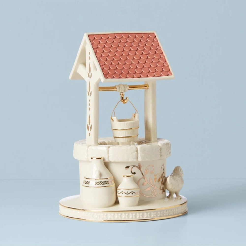 Lenox First Blessing Nativity Water Well New